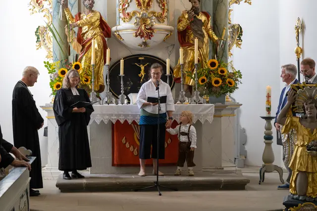 Festgottesdienst zum 275. Kirchweihjubiläum in der St. Johannes-Kirche Trebgast, Aufnahme 45